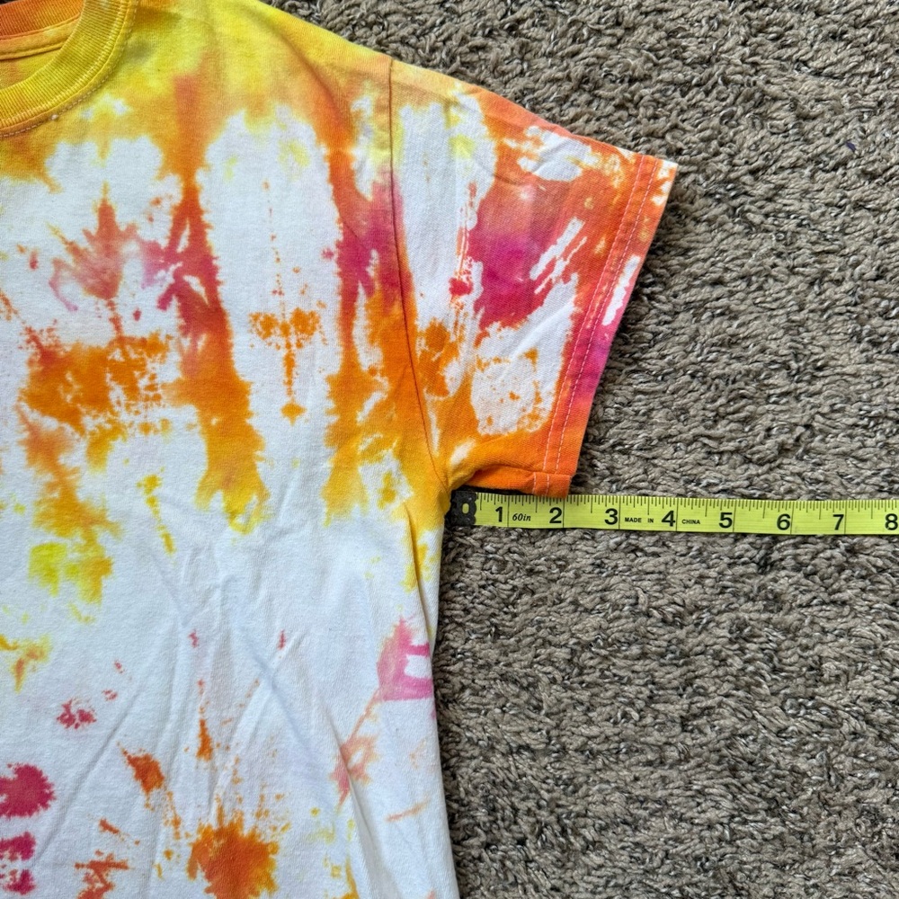☀️ Gildan • Cute Multicolor Tie-Dye Cropped T-Shirt • Women’s Small - Picture 9 of 9